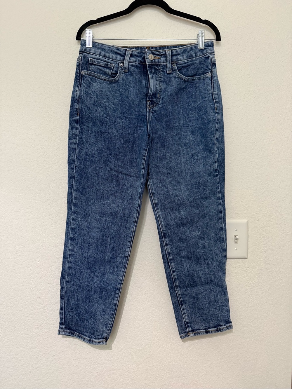 Old Navy Dark Blue High-rise OG Straight Jeans